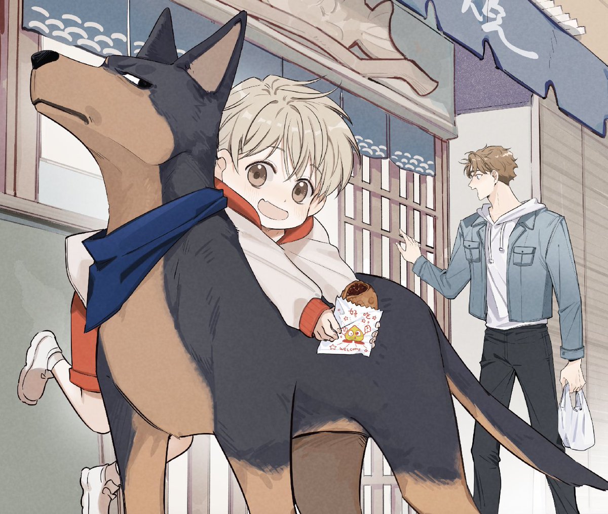 ComicNewtype's tweet photo. 🐶日本＆台湾同時新連載スタート！👮‍♀️
「いぬとおまわりさん」が本日公開されました！
強面の元警察官と「いぬ」が織りなすハートフルコメディ！ぜひご覧ください🐕💓
https://t.co/IK8L6qPZCv https://t.co/Ln7O7PAP83