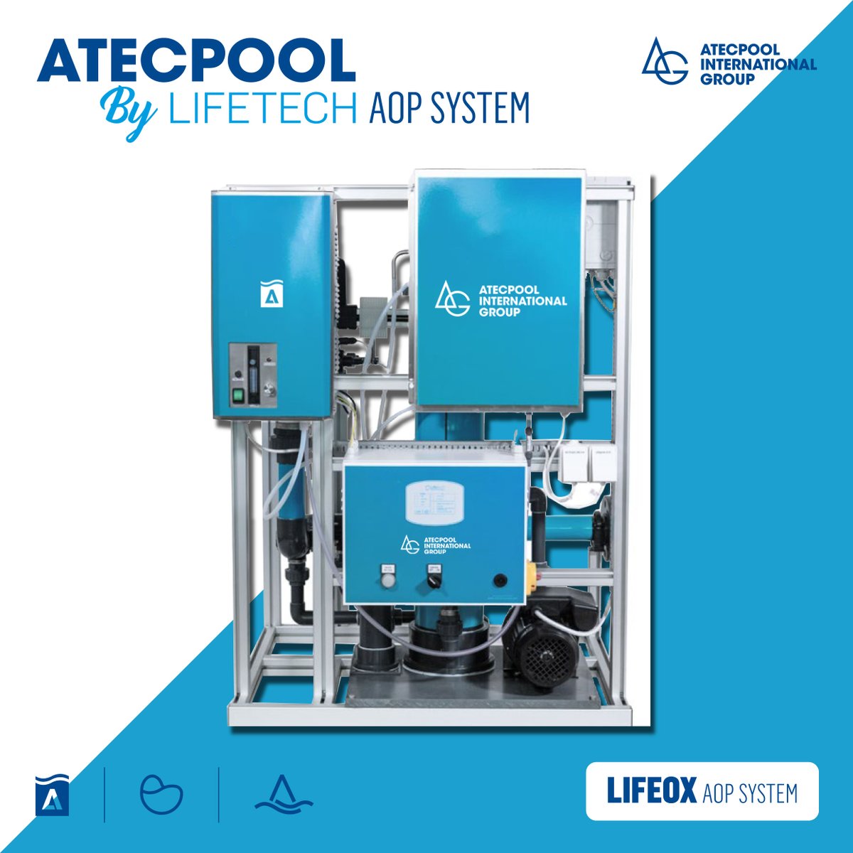 Atecpool_'s tweet image. Atecpool LifeOX®, crafted by LIFETECH, harnesses cutting-edge water treatment technology, specifically the AOP. 
Visit our web : atecpool.com
#lifetech #aopsystem #watertreatement #LifeOX® #atecpool #swimmingpooldisinfection #swimmingpoolcleaning #madeinusa