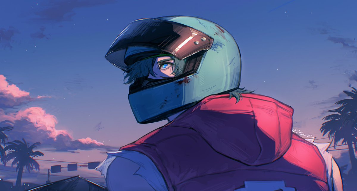 Tatsu_515_'s tweet photo. #hotlinemiami 
A new morning https://t.co/qFmFDWcRiK