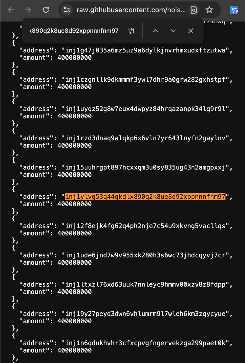😱 What's That? Another Drop 🚀 For $INJ Stakers 

👉 If you have been staking $INJ, Each staker got another #airdrop 🎁 400000000 $NOIS.

👀 Snapshot for the Randdrop Round 3 is taken...

ℹ️ Put Injective Address &amp; Check $NOIS Eligibility:
raw.githubusercontent.com/noislabs/randd…

🔗 Source: