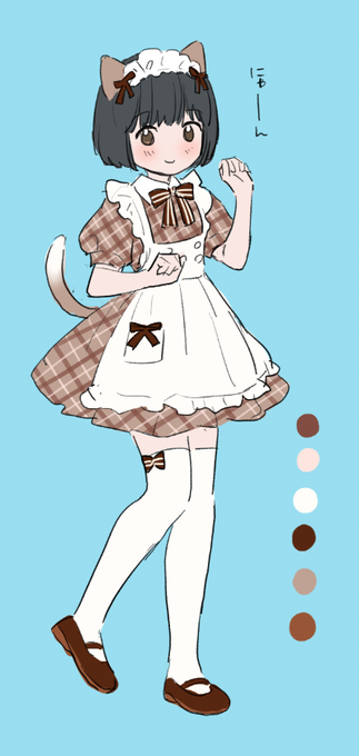 「plaid dress」 illustration images(Latest｜RT&Fav:50)｜3pages