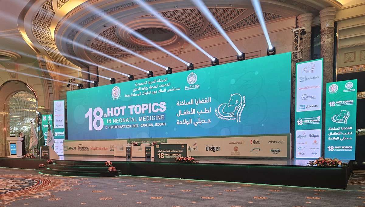 It's an honour to be here in #Jeddah for #HotTopics18, in a stunning venue with a diverse programme of #Neonatology ahead over the next 3 days.