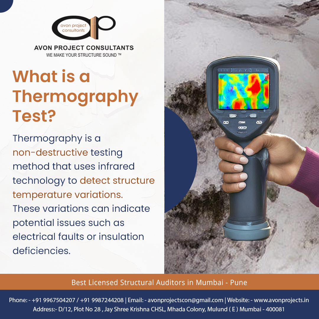 avonprojects's tweet photo. What is a Thermography Test?
Thermography  is a non-destructive testing method that uses infrared technology to  detect structure temperature variations. These variations can indicate  potential issues such as electrical faults or insulation deficiencies.
Avon Project Consultants https://t.co/AW6X2wedJP