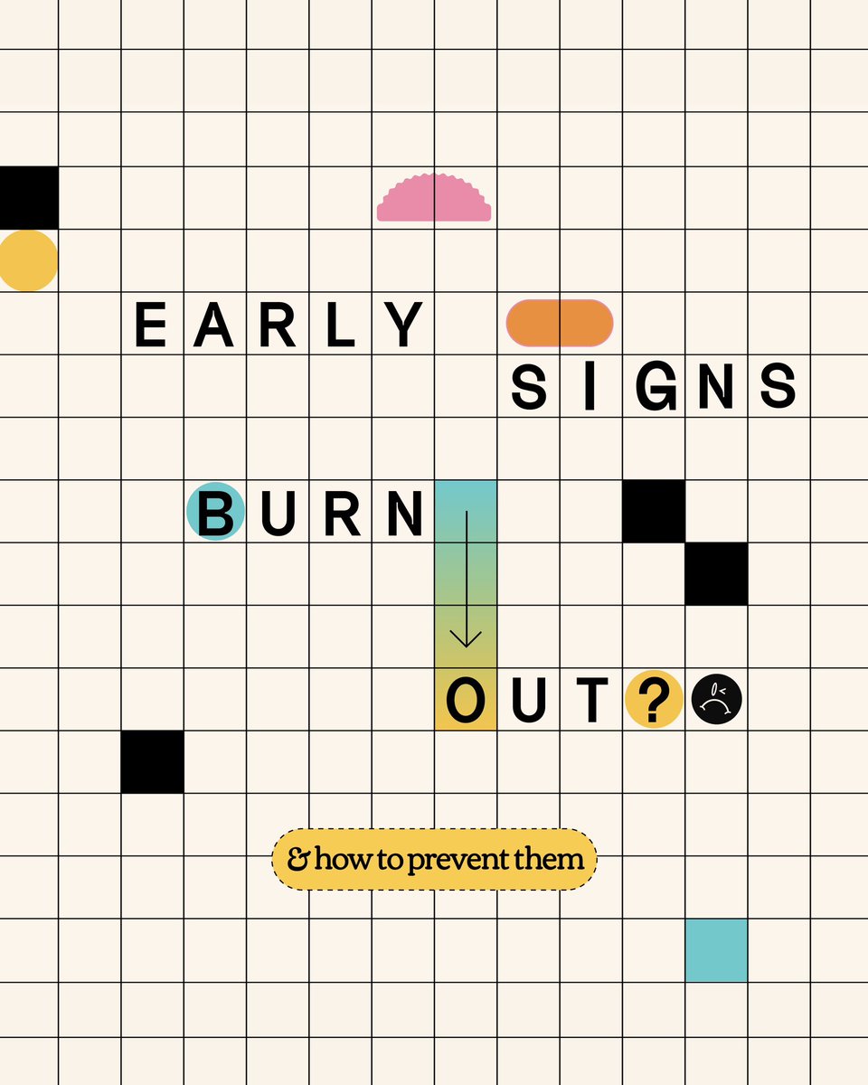 Recognizing burnouts: a thread ✴️

Based on experience, prevention is always better. So be self-aware and recognize the early signs.

Give it your all for what you love, no doubt! But remember to REST.