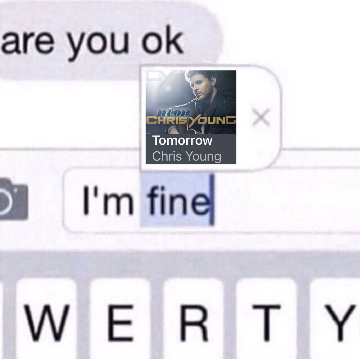 CountryChord's tweet photo. i’m (not) okay. https://t.co/7DyMTrmaKp