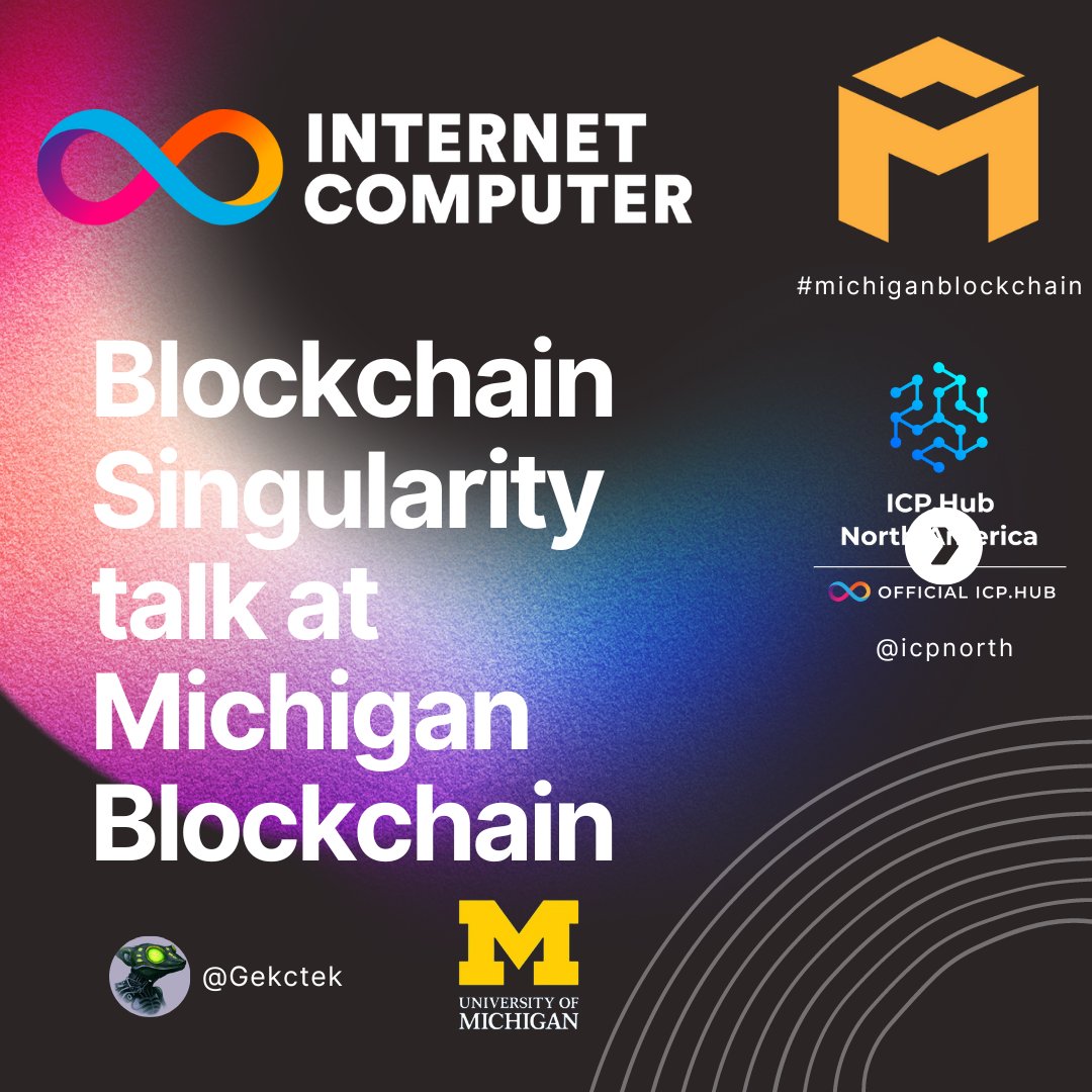 icphub_CA's tweet image. 🚀 Today, @UMichBlockchain presents an online workshop featuring @Gekctek  and @JArroyoFerrer! 

Discover the power of Internet Computer internetcomputer.org,  delve into the Developer Journey internetcomputer.org/docs/current/h… and explore @ICPNorth vibrant activities, including:

1.…