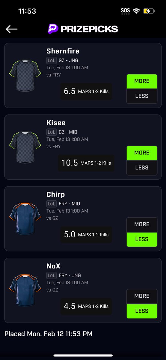 ShowtimeOzzi's tweet photo. Running these for the first game #LeaguefLegends #esports #peops #dfs #GamblingCommunity https://t.co/uQqtMB0sLV