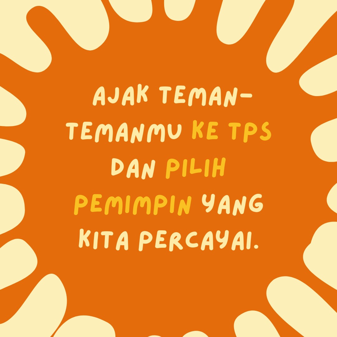 sastra_teh's tweet photo. Jangan   biarkan keputusan diambil oleh segelintir orang saja   Jangan golput, karena setiap suara memiliki dampaknya sendiri ValentineNo NyoblosYES https://t.co/p0VQPVzinW