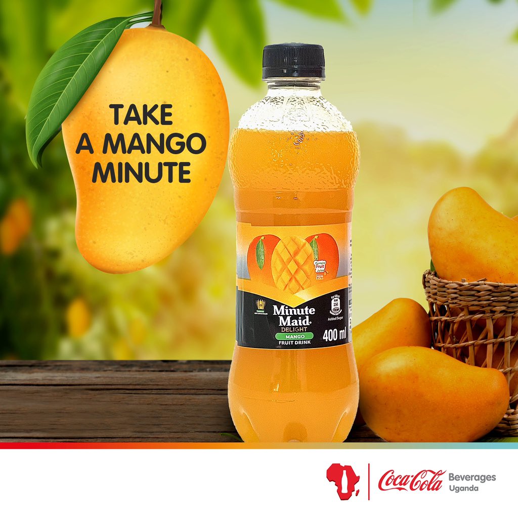 Our Minute maid Mango is the perfect companion  to refresh your senses and elevate your day 

#RefreshUG
#RealMagic
#CCBU