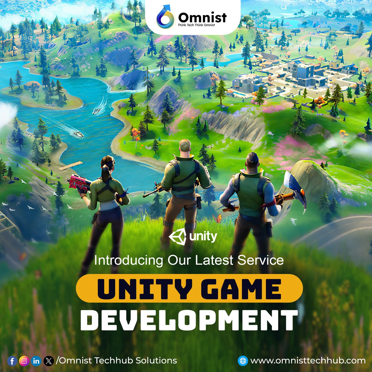 OmnistTechHub's tweet image. 🌐 Introducing our latest service - #UnityGameDevelopment! 🚀 Immerse your audience in captivating #gaming experiences with cutting-edge technology. 🕹️
Email: sales@omnisttechhub.com
Call/WhatsApp: +919818441791
Website: omnisttechhub.com
#unitygame #gamedevelopment