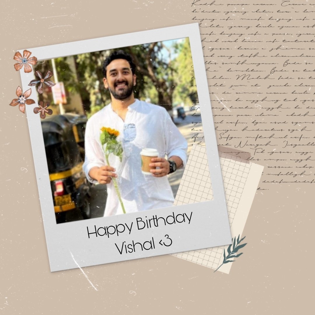 Wishing our favourite #VishalVashishtha a very Happy Birthday. Sending him loads of wishes and love on this very special occasion. 🌻❤️ @v_vishal13