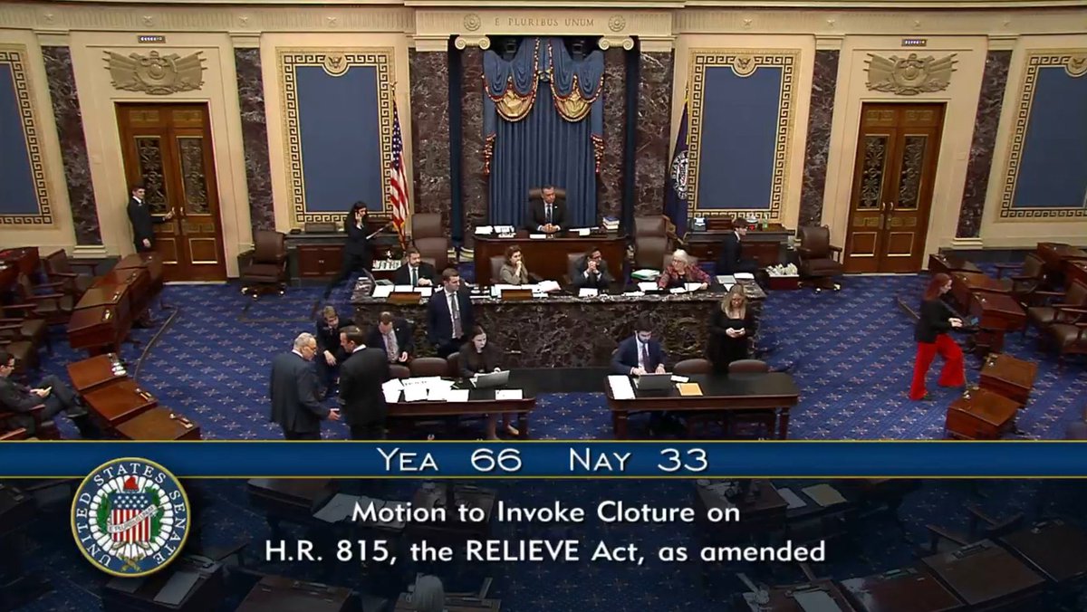 US Senate moves forward on the $95B package to Ukraine, Israel and Taiwan. A vote to overcome the last hurdle before the final vote was passed with 66-33. Meanwhile House speaker Johnson is playing the border reform card again. Speaking out against this bill. Vile games.