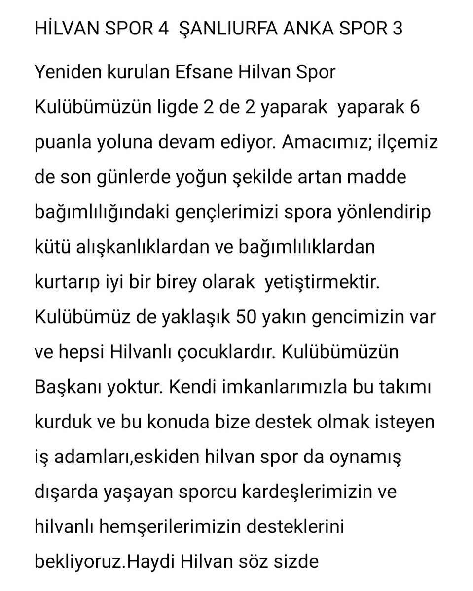 hilvansporsk's tweet photo. SÖZ SİZDE HİLVAN ‼️ https://t.co/ivkHLFAr8D