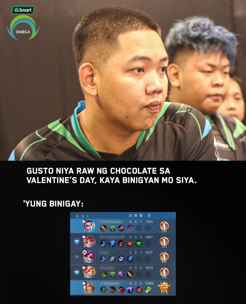 OmegaEsportsPH's tweet image. Ito lang ‘yung kinaya na chocolate. ☹️
 
#SmartOmegaOFATU #PowerOfSmart #LiveMoreToday #OMGMLBB #SmartOMG