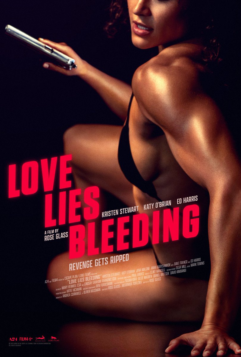 A24 debuts new trailer for Love Lies Bleeding.

#LoveLiesBleeding #A24 #KristenStewart #KatyOBrian #JenaMalone #AnnaBaryshnikov #DaveFranco #EdHarris #trailer #RoseGlass

hollywoodmatrimony.com/love-lies-blee…