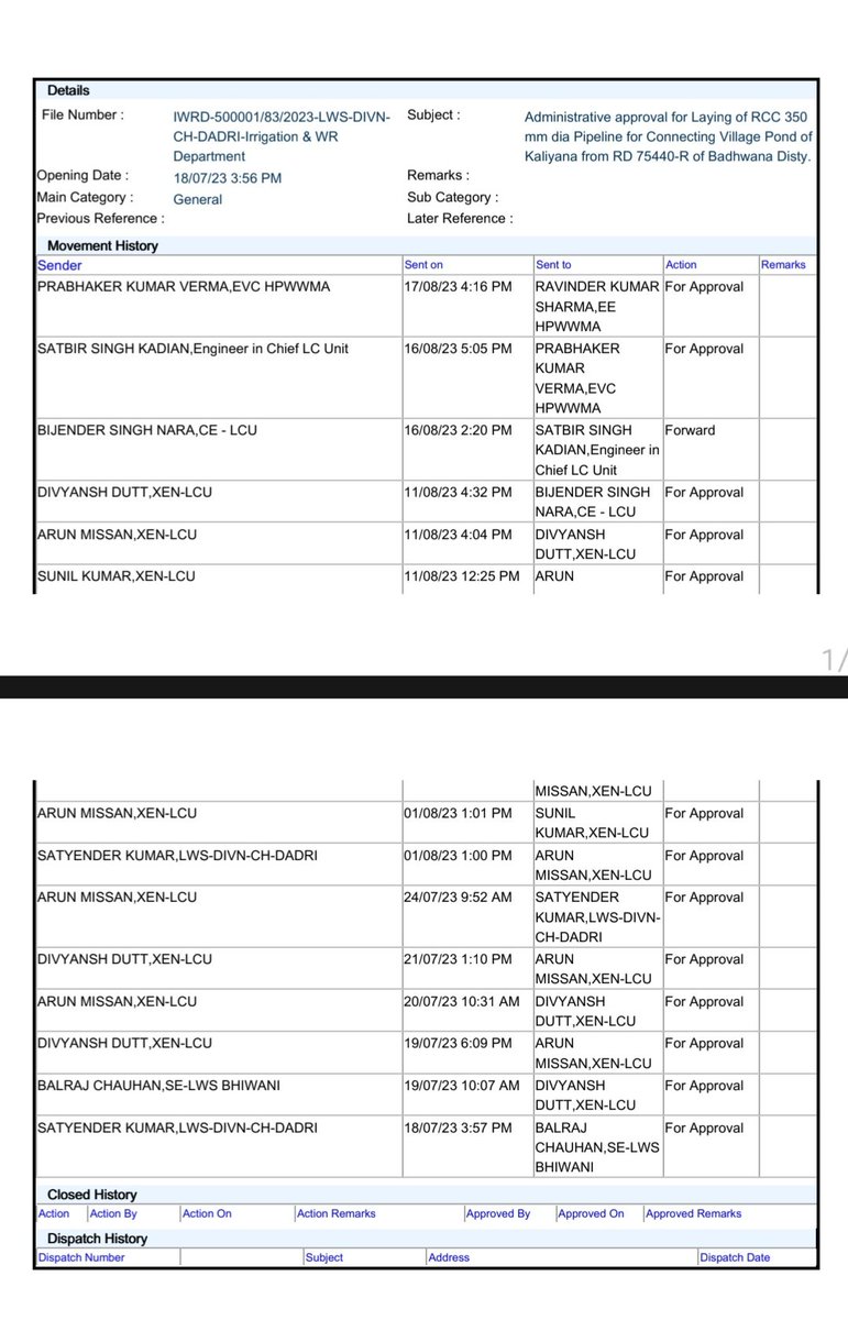 XiPin123's tweet photo. @officialhpwwma @cmohry @DiprHaryana @mlkhattar Please village kaliyana district charkhi dadri k es project ko administrative approval de do sir @CWCOfficial_GoI @CGWC https://t.co/4zEXaN7Iqa