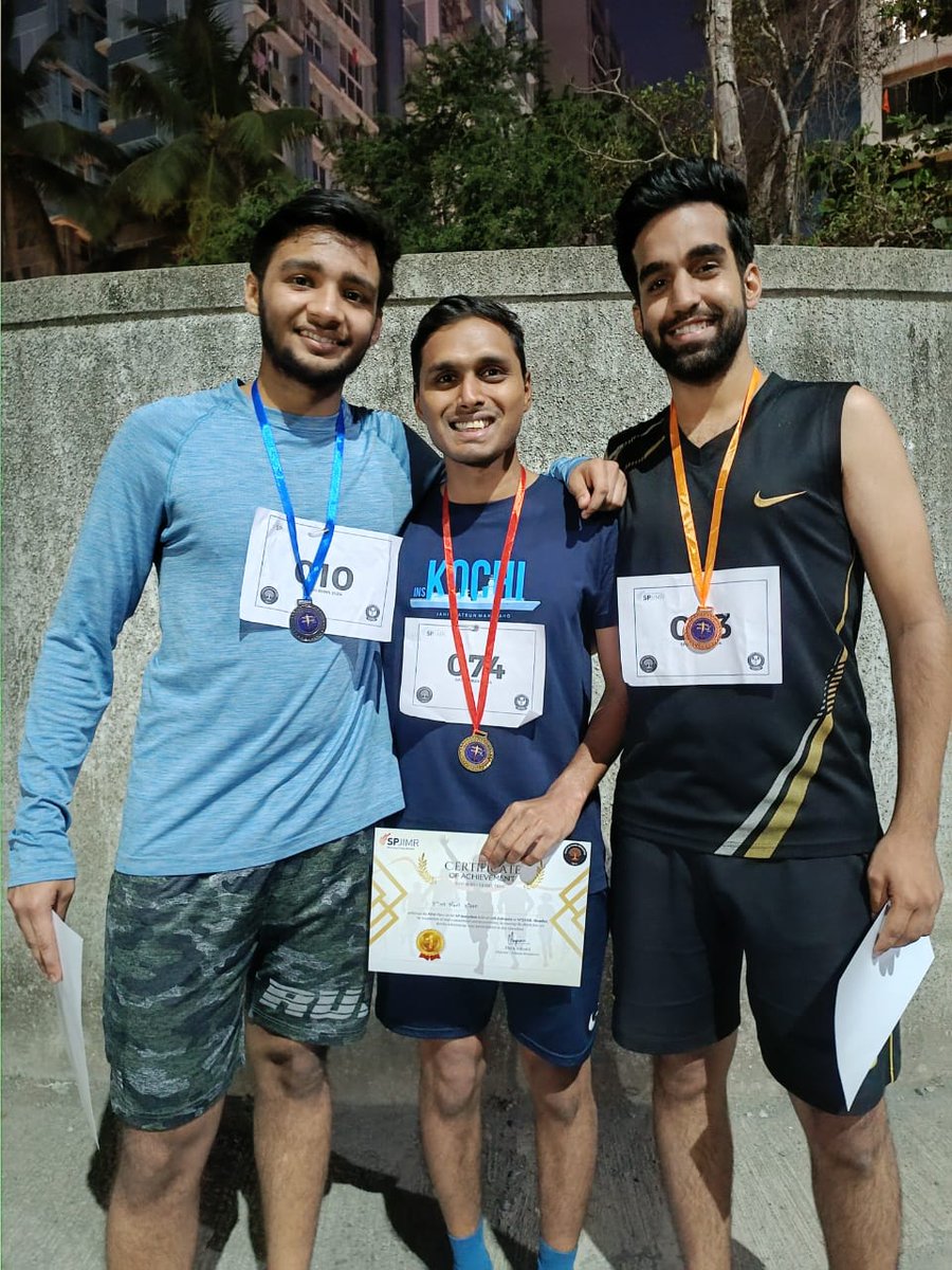SPJIMR's tweet photo. Presenting snapshots of  SPJIMR Runs marathon organised by our Campus Living Committee and Students Council. In addition to running for a healthier lifestyle, the participants advanced sustainability initiatives.
#IamSPJIMR #AdvancingWiseInnovation #Marathon #Sustainability https://t.co/07DKuPQaGn