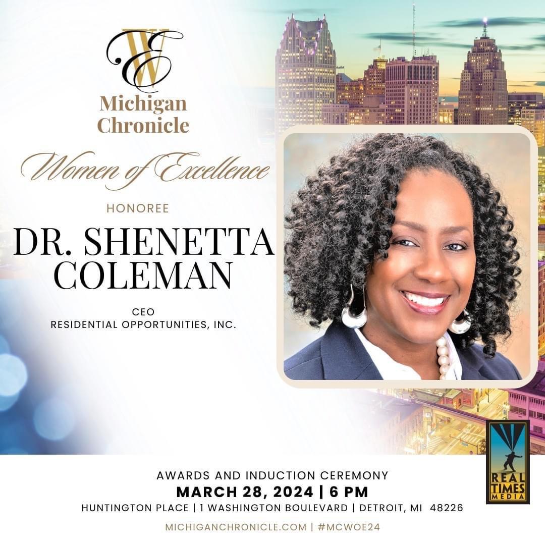 Congratulations to Muskegon Heights Class of 1985 alum, Dr. Shenetta Coleman, for being honored as the 2024 Women of Excellence by Michigan’s Largest Black Owned Newspaper. #WomenOfExcellence #MuskegonHeightsAlumni #BlackExcellence