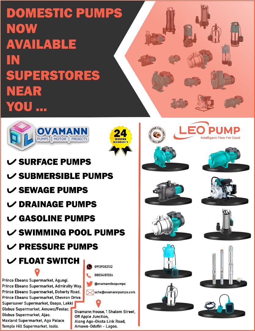 My aim is to create awareness for engineers, plumbers, owners of buildings & captain of the industry, and for them to know that they can buy pumps from supermarkets. All contact therein are verifiable. My name is Uche. Kindly patronize me. @urchyberry