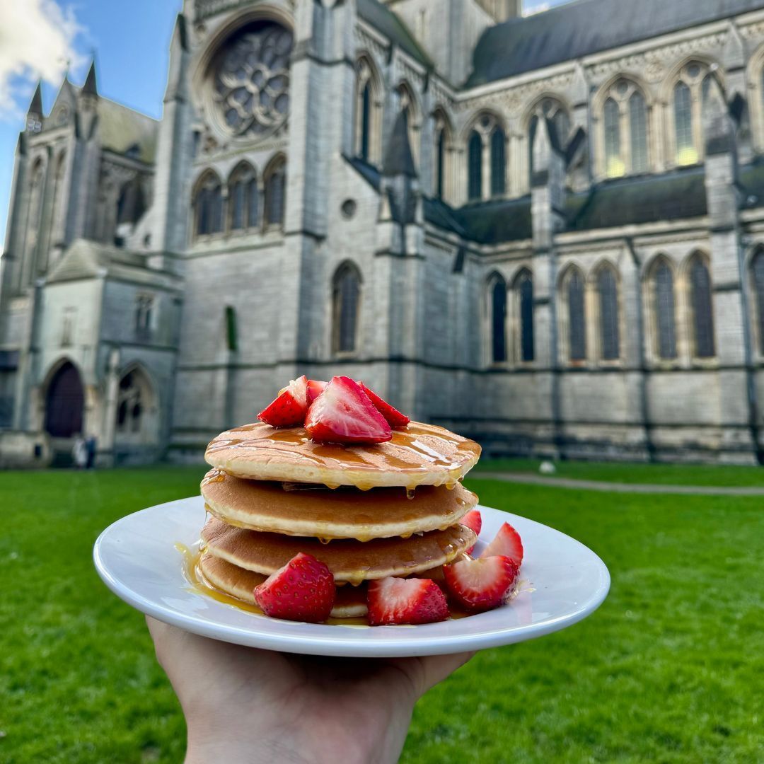 TruroCathedral's tweet photo. Happy #PancakeDay 🥞 

Traditionally, Shrove Tuesday was the last opportunity to use up eggs and fats before embarking on the Lenten fast and pancakes are the perfect way of using up these ingredients.

Signaling  the start of Lent, we have our Ash Wednesday Eucharist tomorrow. https://t.co/VnhifRhB8M