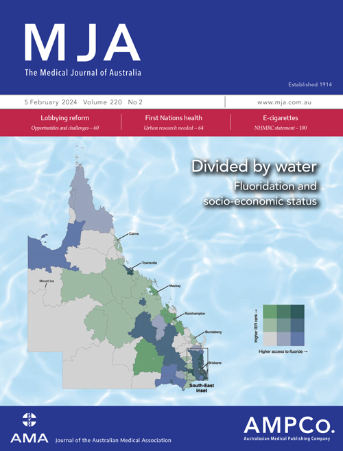 The latest MJA issue is out now! 

Available online at mja.com.au/journal/2024/2… 

or as an eJournal at mja.com.au/journal/2024/2…