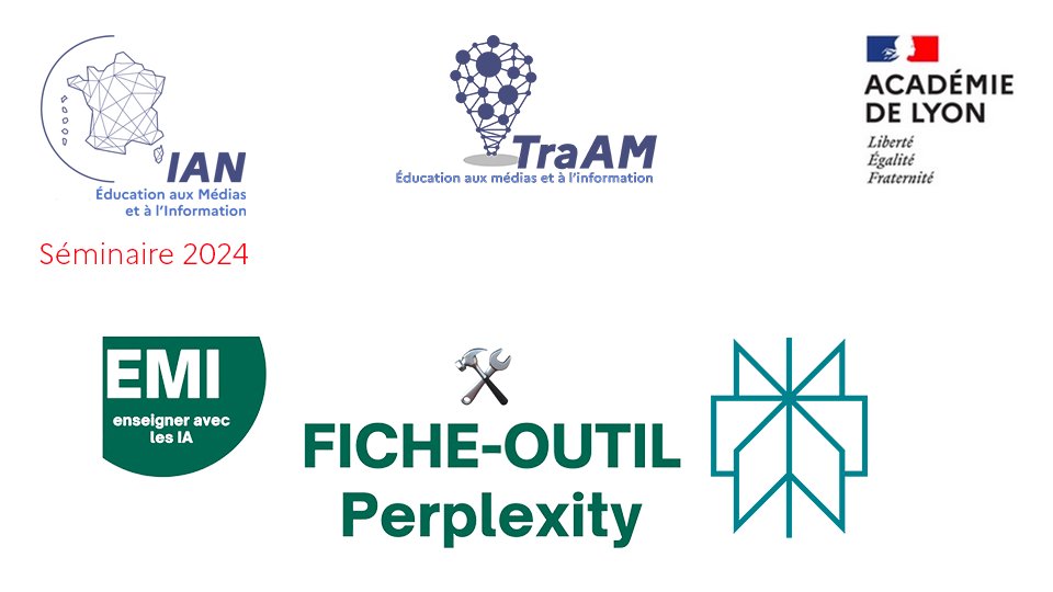 [Projet inspirant] Utiliser #Perplexity AI en classe, moteur de recherche et agent conversationnel, pour vérifier les sources, rédiger une requête &amp; évaluer l'information 

Une fiche outil <a href="/academielyon/">Académie de Lyon</a> en test #TraAM 
🧭  canva.com/design/DAFr-NT…
#IntelligenceArtificielle #prompt