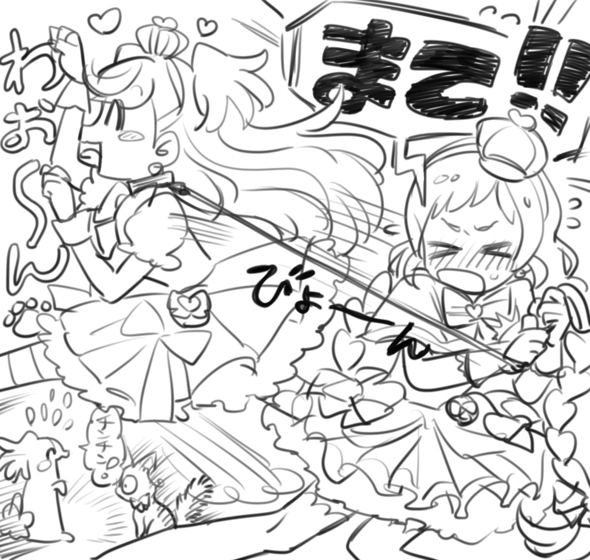 わんぷり見た後のらくがきがこれ