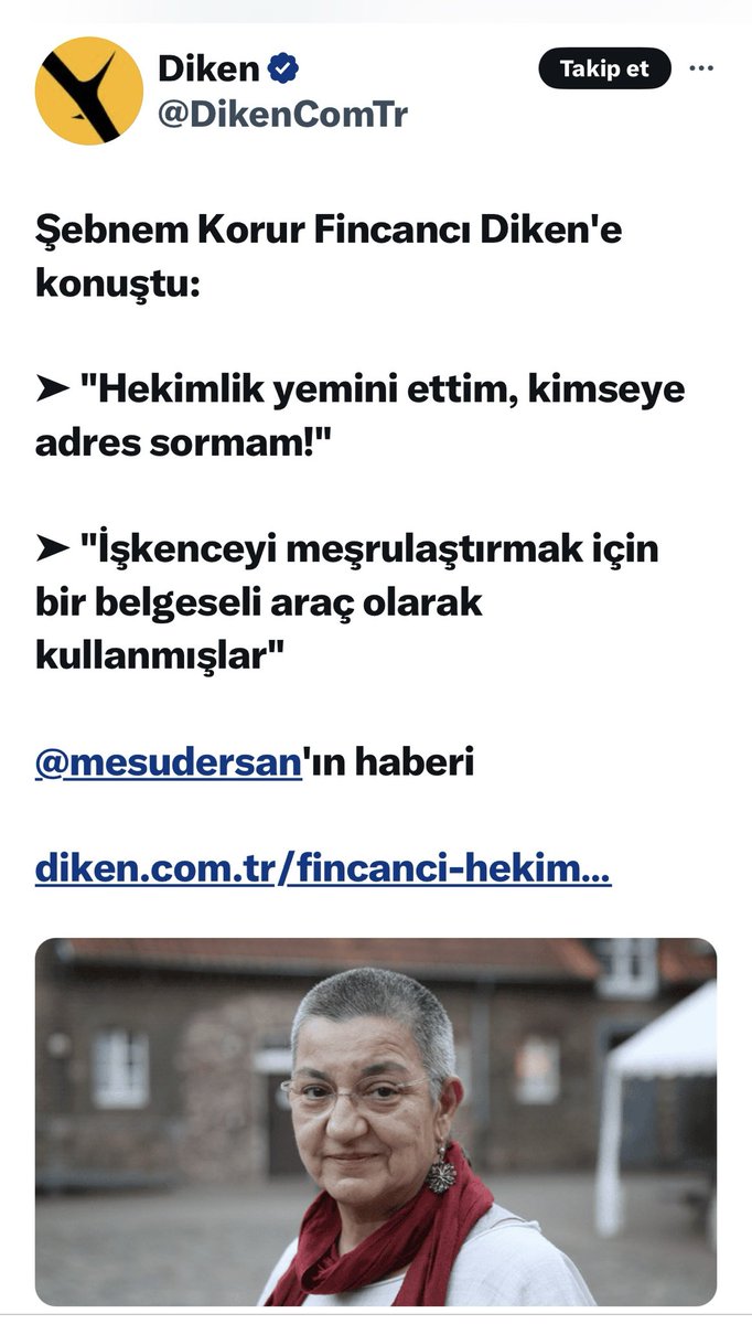 Hekimlik gibi kutsal bir mesleği kendi çirkin düşüncesine alet eden Şebnem Korur Fincancı, terör örgütü PKK’nın tvsinde ekrana çıkıp, sadece ekran görüntüleri üzerinden Türk Silahlı Kuvvetleri’nin kimyasal silah kullandığı yalanını söylemiş, utanma duygusumdan uzak biridir