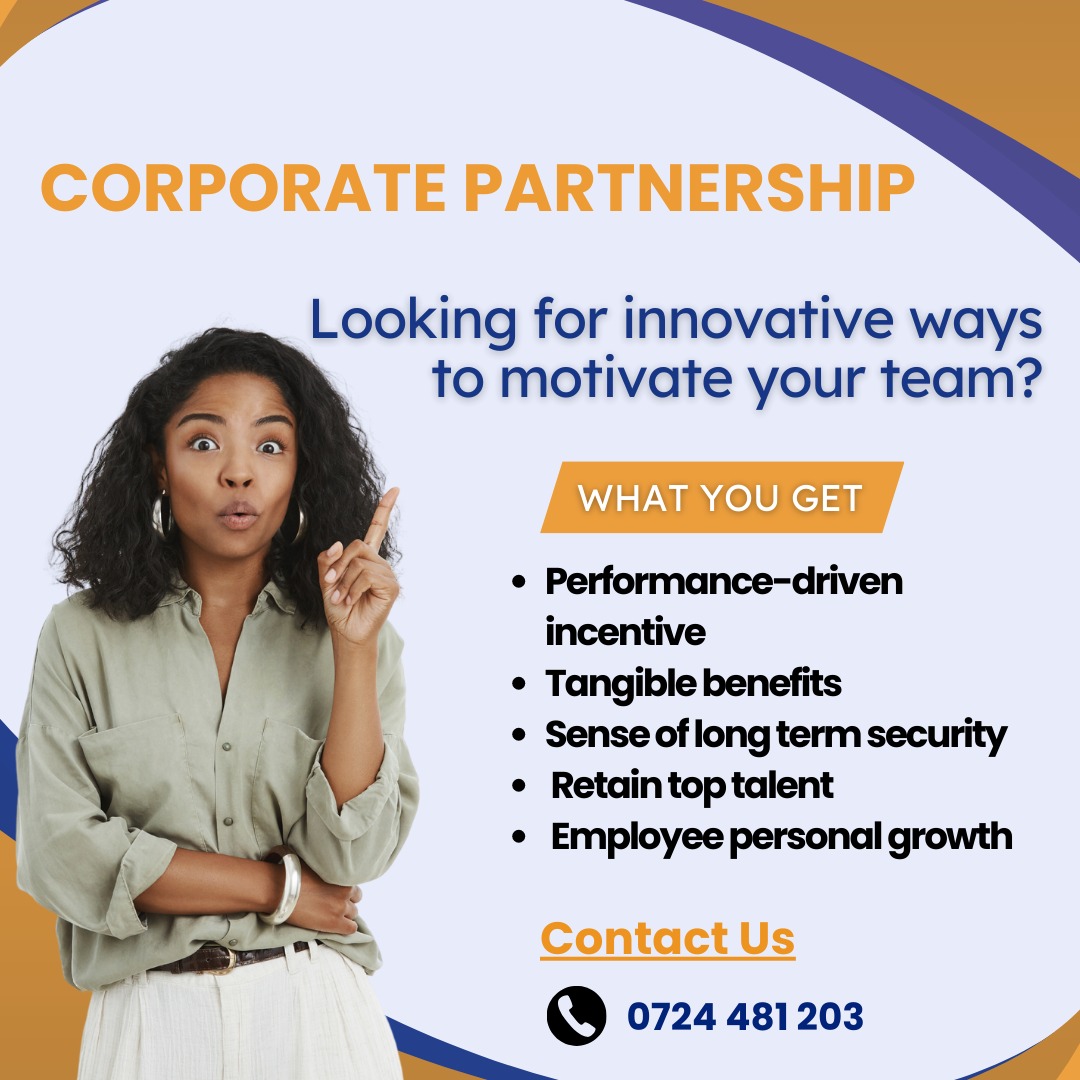 Unlock the potential of owning land together with our corporate partnership opportunity.
Ready to embark on a transformative journey? By joining forces with us, you can significantly impact your business and your employees.
#AishaJumwa #Thika #Shona #eCitizen #employeeretention