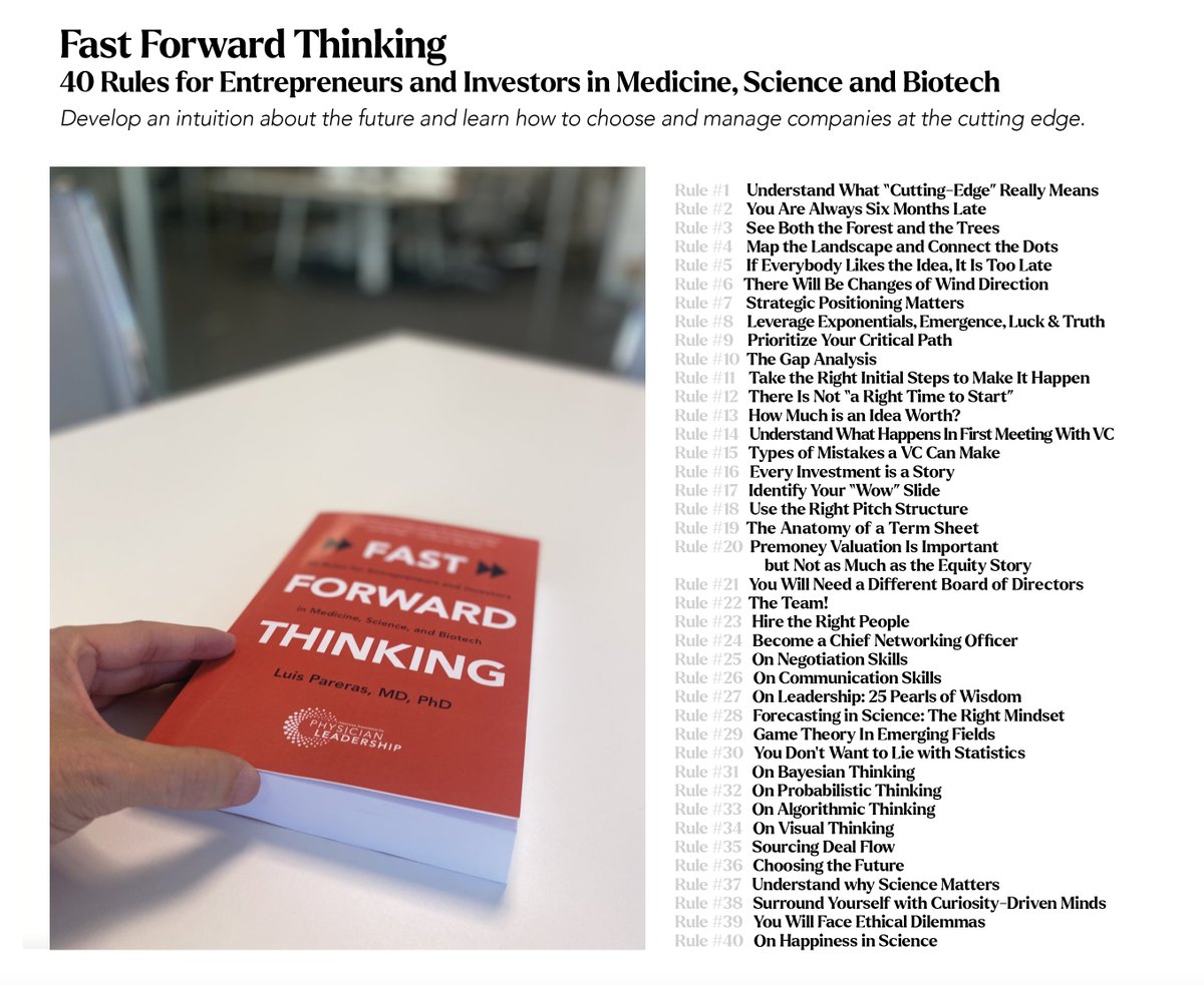 MY BOOK IS FINALLY OUT/ "Fast Forward Thinking" is now available worldwide. It encompasses everything I've learned over the past 20 years about choosing and managing companies at the forefront of innovation. Note: you can read the first chapters here: amazon.es/Fast-Forward-T…