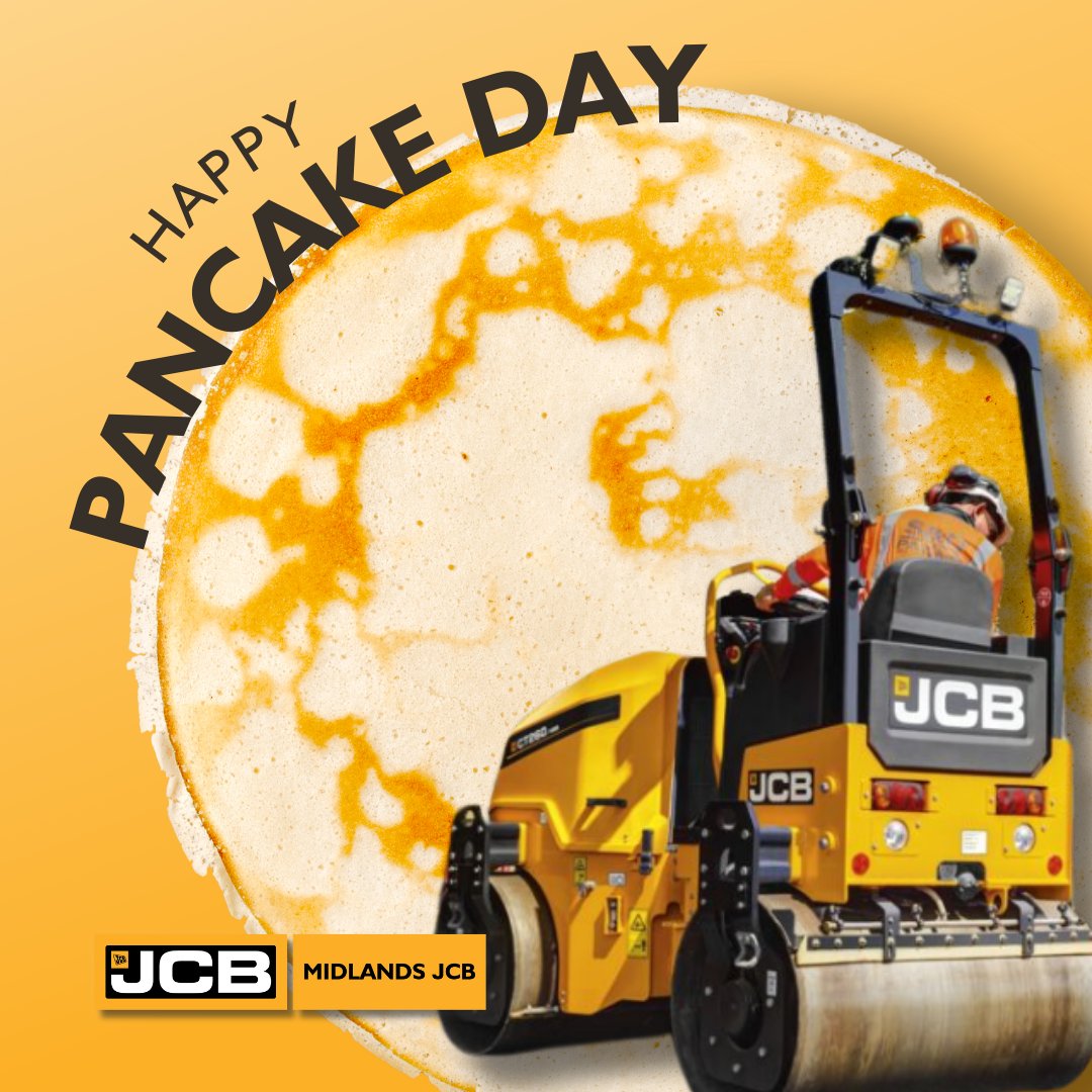 MidlandsJcb's tweet photo. Experience unmatched smoothness with the #JCB Tandem Roller! #HappyPancakeDay https://t.co/tsPF8k88jj