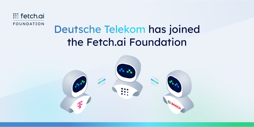 Telekom x <a href="/Fetch_ai/">Fetch.ai</a>

We are thrilled to have joined the Fetch.ai Foundation to secure the network and promote the usage of open-source, blockchain-based AI technology alongside <a href="/BoschGlobal/">BoschGlobal</a>.

The core of this technology relies on AI-driven autonomous agents, which