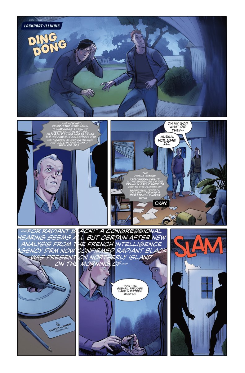 In Radiant Black 28 and 28.5, both books return to Lockport... but for very different reasons.