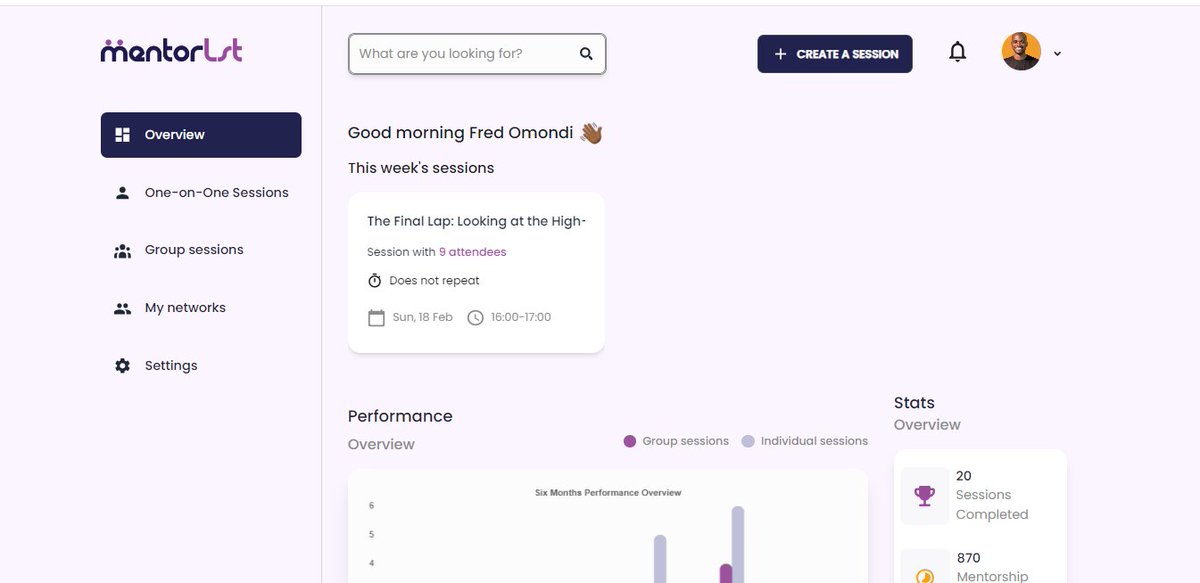 SpaceYaTech's tweet photo. https://t.co/jMGhIfQdmQ has gotten three updates:

1. We now have a search bar to search for mentors by name. Clicking on a result now takes you straight the mentor's calendar for booking.
This feature was built by @CatherineKiiru.

2. You can now set a recurring session for any amount of days you want, a month out. Thank you @SamProgramiz for suggesting this. 
It's now very convenient to host repeating sessions on https://t.co/jMGhIfQdmQ.

This feature was built by @wamatamuriu, supervised by our mentors, @McBooll and @Webbie1001 

3. The sessions cards on the dashboard were modified to reflect the status of sessions. They now show how frequently a session repeats.

This was done by @McBooll.

4. We removed pagination on the Discover Talents section, in favor of the "scroll to reveal more" effect which is better user experience. 

5. We improved the loading speed of the site by refactoring some of the code. If you are keen, you'll notice that it now loads faster (by a big margin in fact).

This was done by @McBooll.

6. The backend work was done by the Mastercraft Java Springboot track, led by @macharia_25 and supervised by @hudsonobai.

https://t.co/jMGhIfQdmQ is maturing one feature at a time. If you have feature requests or user experience issues you are having, don't hesitate to DM us.