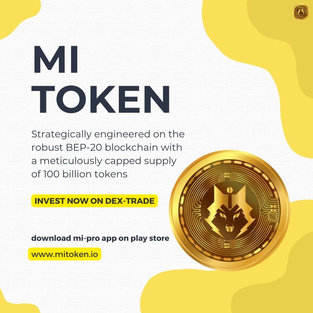 MITokenofficial's tweet photo. MI Token strategically engineered on the robust BEP-20 blockchain. 💹💰  
Download the App - https://t.co/vNoLv9w0eg
Invest Now - https://t.co/8rFGrHYGu5
Visit Us on - https://t.co/zUKZO8G2zC
#MassInuToken #MIToken #MIPro #MIProApp #DexTrade #crypto #cryptocurrency #cryptoworld https://t.co/q1SLh1NP15
