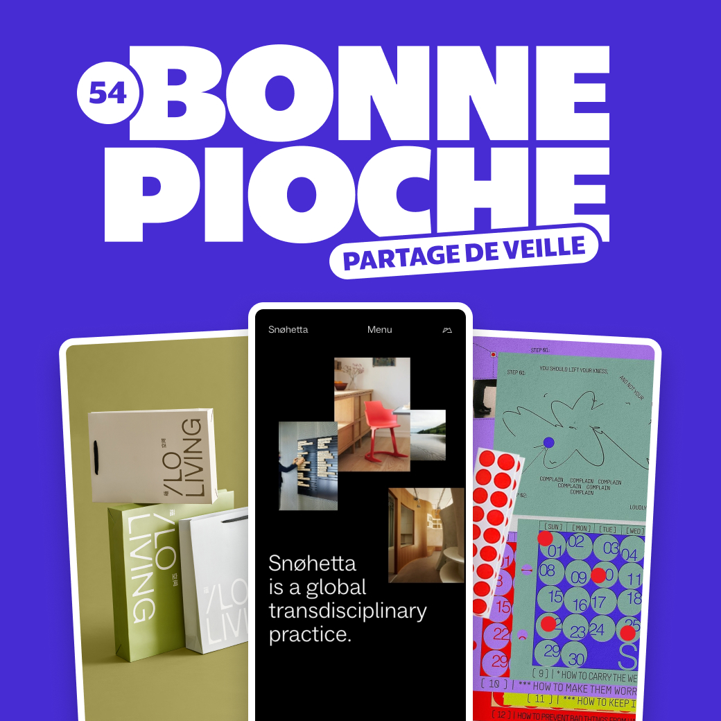 Chaque mois, je vous partage ma veille 👀🧙‍♂️✨
#BonnePiocheDesign

Au programme :
- des sites web captivants
- des identités visuelles renversantes
- des typographies remarquables
- des designers inspirant·e·s
- des ressources indispensables

🧵 Thread ↓