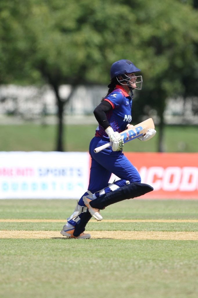 To every young girl watching, let this be your call to chase your dreams with a bat and a ball. The field is all yours! 🏏✨ 📸: ACC #NepalCricket | #NEPvMAL | #HerGameToo | #WomensCricket | #ACCWPremierCup
