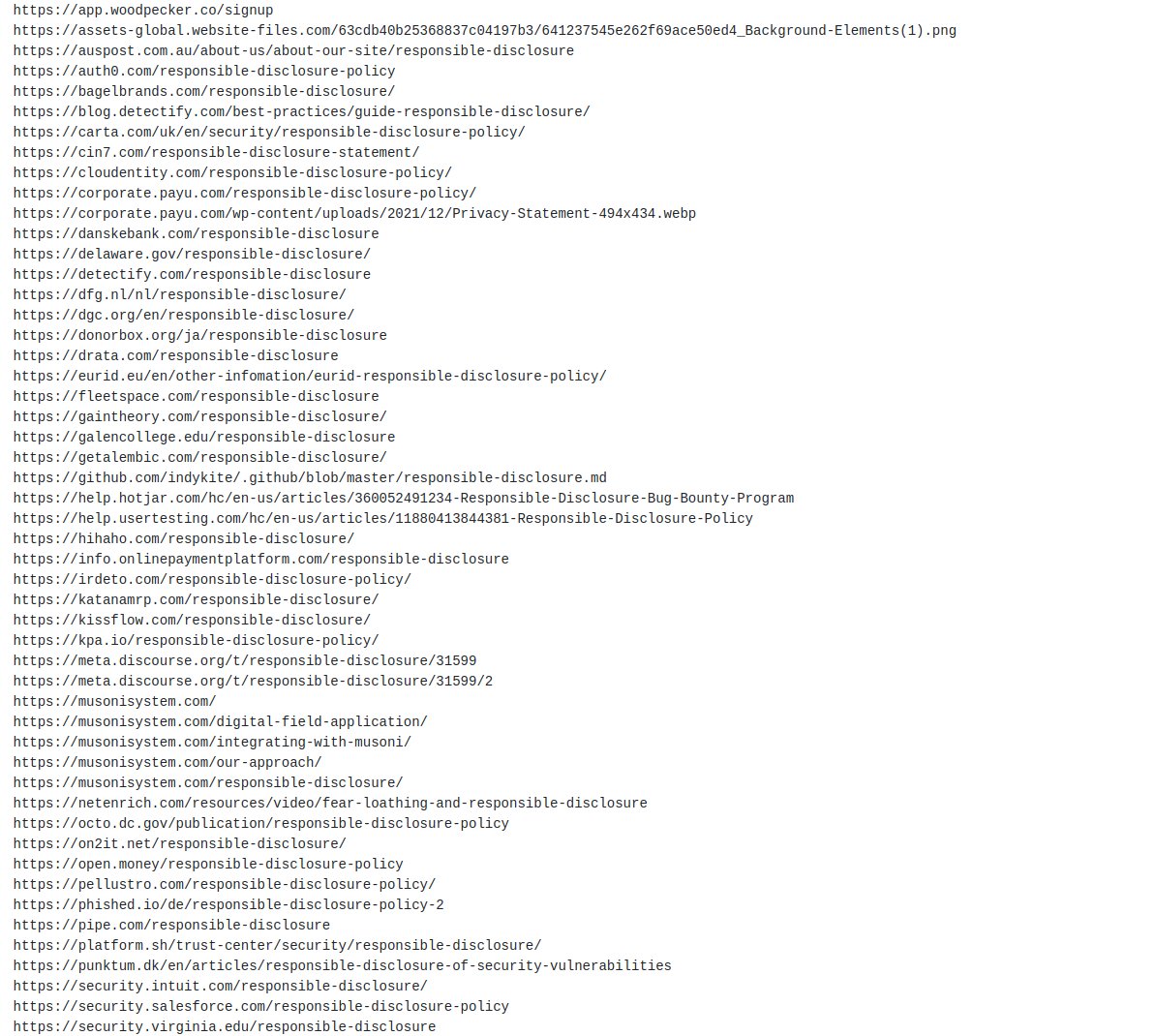 @0xdln Finding Bug Bounty Programs using DorkMe. Google Results ( 300 ) : dorkme.com/demo.html?id=8… All Engines results ( 2700 ) : dorkme.com/demo.html?id=d…