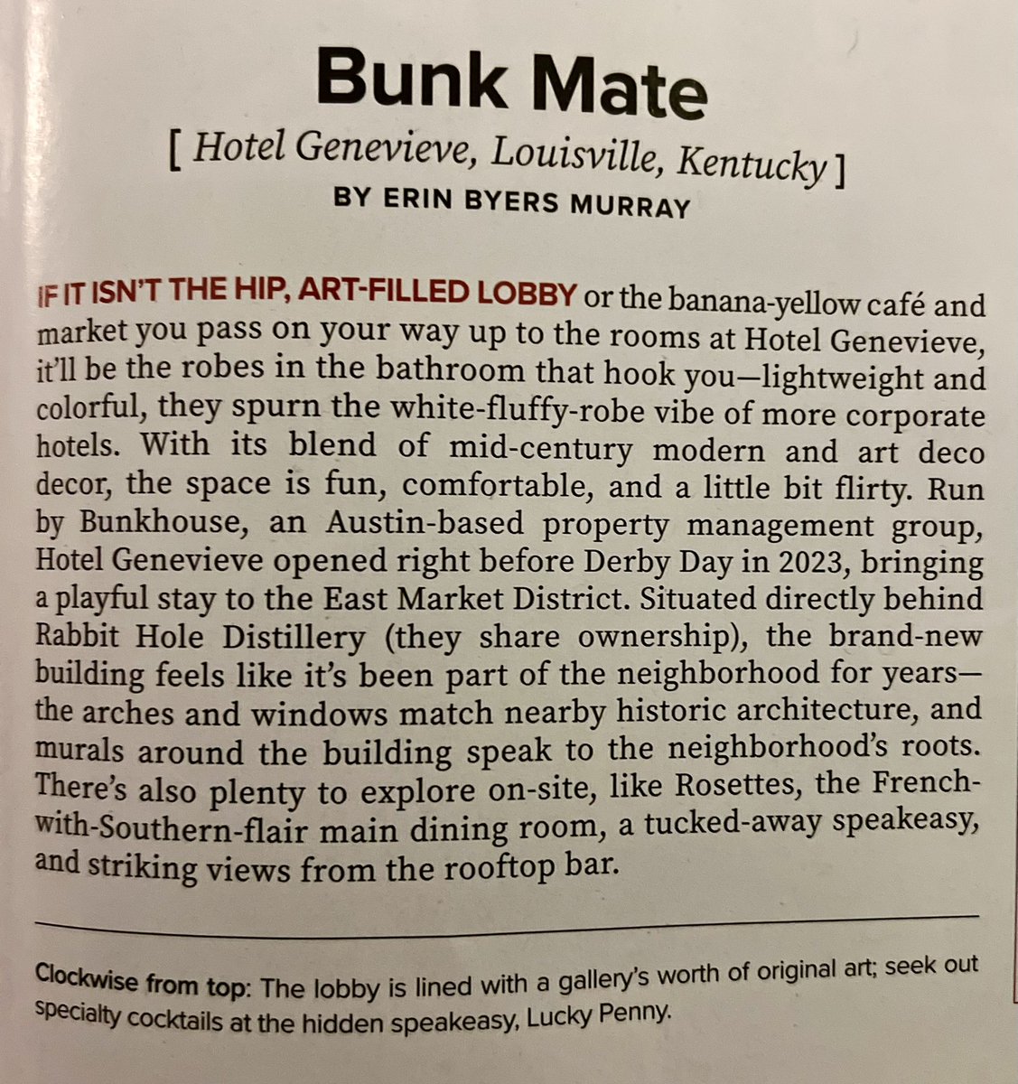 JohnFischer22's tweet photo. PALATE: “Louisville gained a whole new day and night’s worth of dining options inside this one hotel.” Page 145 !#palatemagazine #HotelGenevieve #Rosettes #Nulu #Louisville #Kentucky #Hotel #Hospitality #MountainAndShore #FISCHERSRealEstateBrokerageAndBettermentHaus https://t.co/O6DlmHAyBj