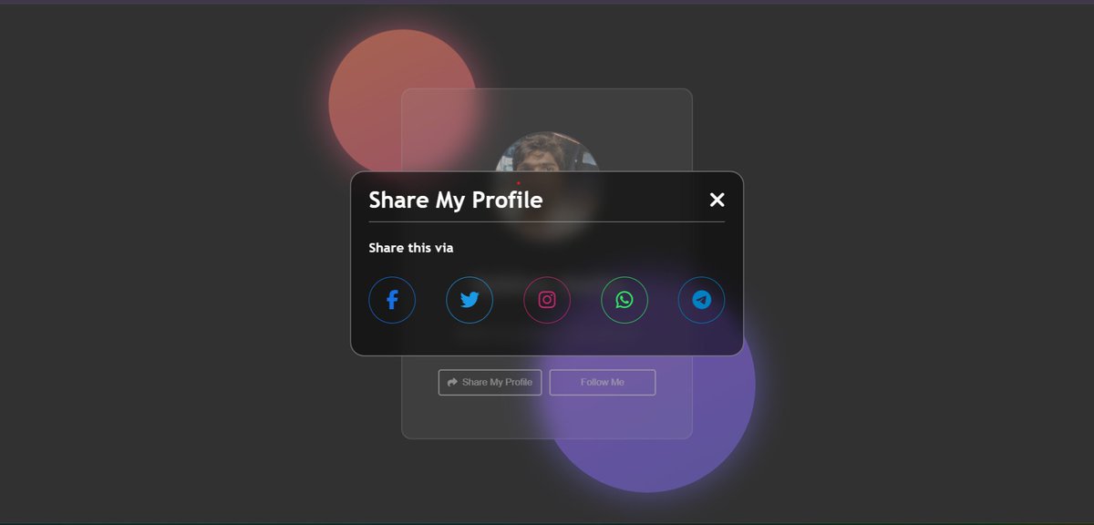 1948Nathe's tweet image. "Introducing my latest project, SHARE MODAL! .Built using JavaScript, this project showcases my skills as a Learning MERN development and my dedication to continuous learning, particularly in data structures and algorithms.
#JSProjects #LearnMERNdevelopement #SHAREMODAL #dsa"