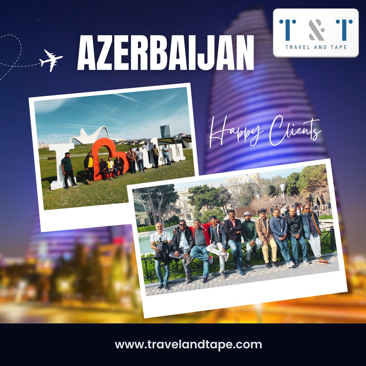 😊Happy Clients of Travel and Tape - Azerbaijan 
.
.
.
#azerbaijan #baku #happyclients #azerbaijantravel #clientdiares #happycustomer #clienreview #feedback #testimonials #clienttestimonial #trip #tourism #follow #travelandtape