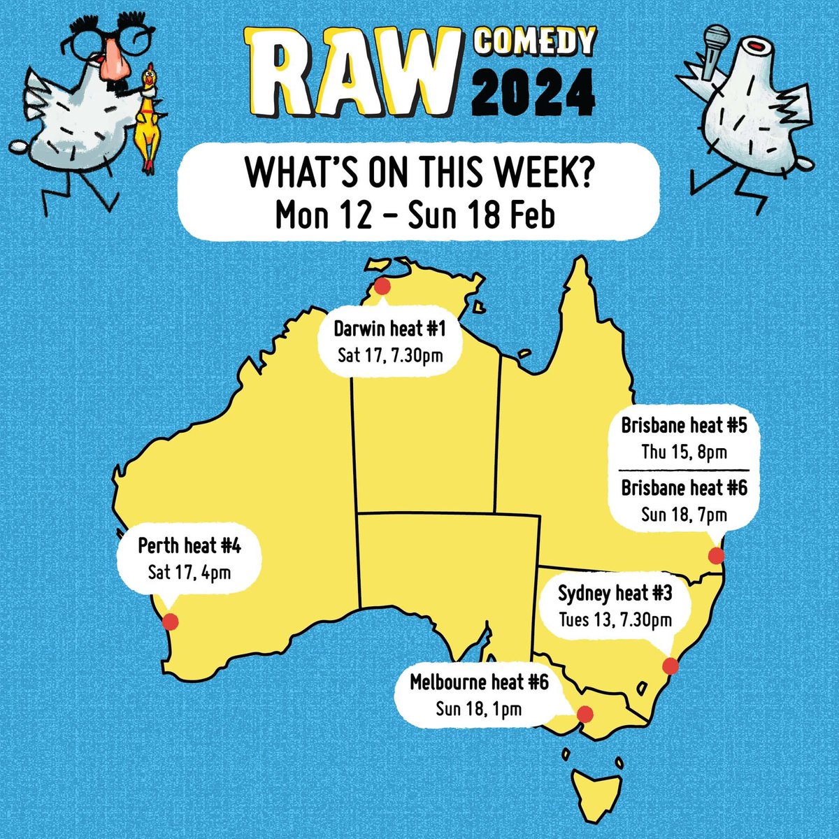 It’s the final week of FRINGE WORLD and we’re finishing with a bang! Ray O’Leary’s already gone and sold out his run and Lizzy Hoo and Greg Larsen aren’t too far behind. We’ve also got one more RAW heat before we head into the semi’s fringeworld.com.au/whats_on?venue…