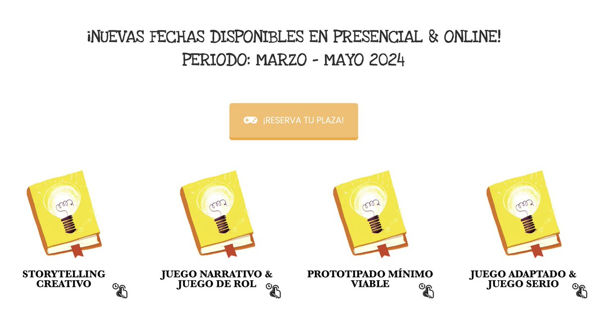 ¡Todos nuestros TALLERES ONLINE han conseguido un grupo mínimo de pre-reservas! Muchas gracias por vuestro interés. 
Para todas las confirmaciones que se realicen antes del 1 de Marzo, tenemos un pequeño detalle. ¡Aún estás a tiempo! 
➡️ funnynnovationacademy.com/talleres/