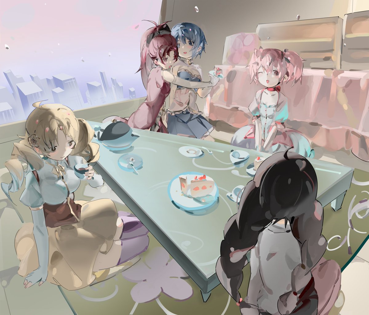 Cake party 💖 #MadokaMagica #魔法少女まどかマギカ