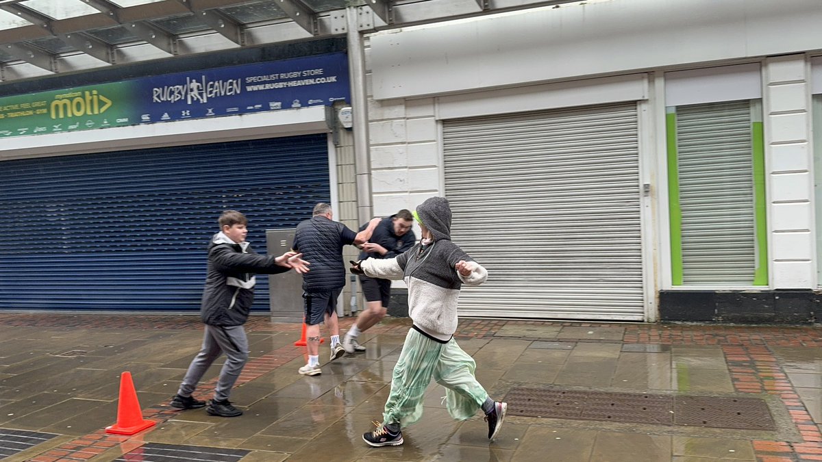 Hats off to everyone who braved the rain for the @Ymlaen_Llanelli annual pancake races in #Llanelli Llanelli Town Council the winners.