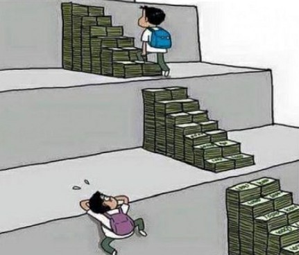 "El 90% de los que nacen pobres, mueren pobres por más inteligentes y trabajadores que sean y, el 90% de los que nacen ricos, mueren ricos por más idiotas y haraganes que sean. Por eso, deducimos que la "meritocracia" no tiene ningún valor".

Premio Nobel, Joseph Stiglitz.