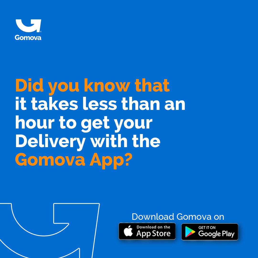GomovaApp's tweet photo. INTERESTING FACT!

Did you know that it takes less than an hour to get your items delivered with the Gomova App?

All you Hve to do is make your order amd select a pick up option and relax, b
#gomova #mobilityapp #riders #bikers #instagramexplore #facebookexplore #deliverybike https://t.co/LkE8c6ka9i