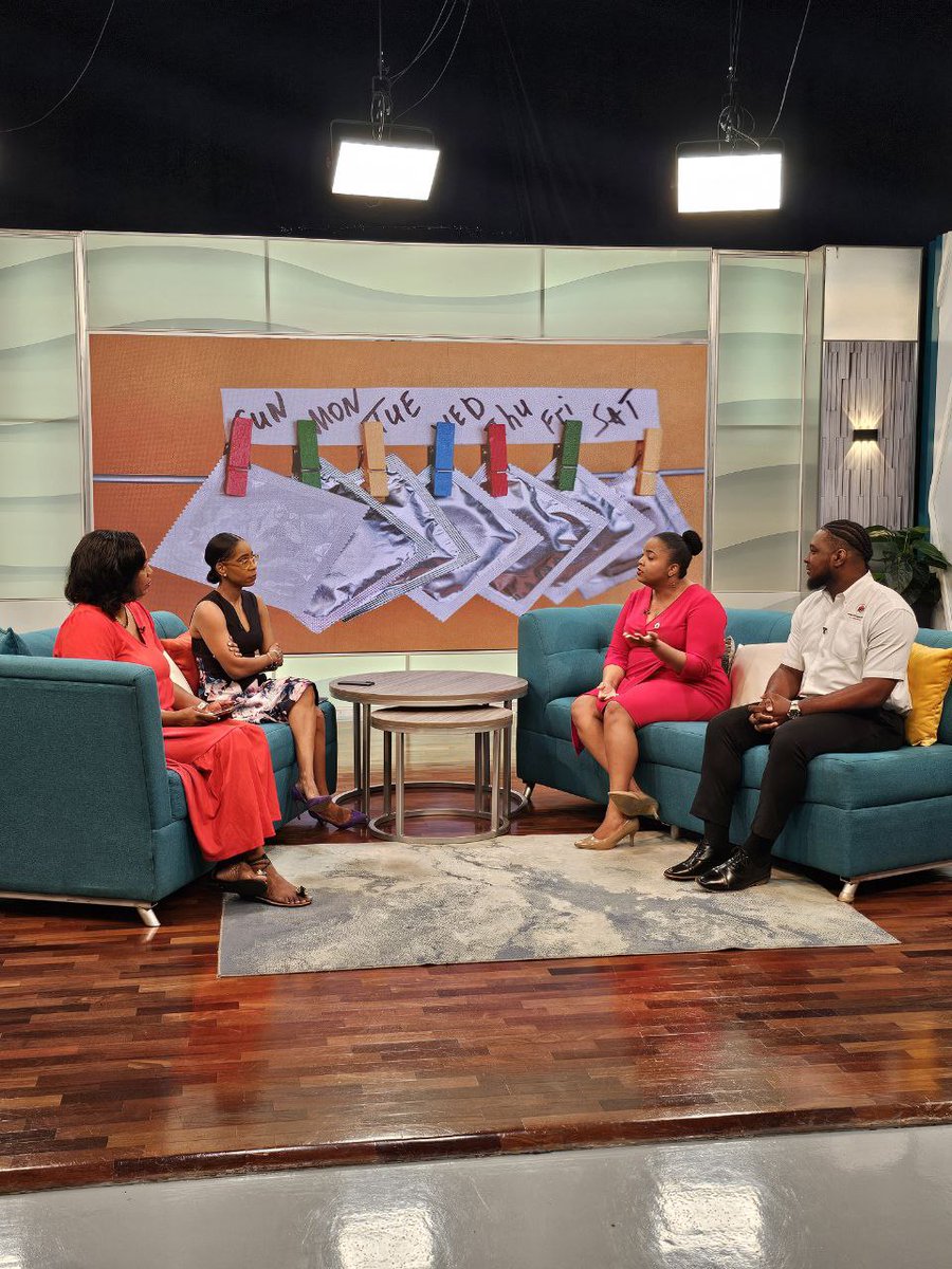 Smilejamtvj's tweet photo. Kalvin Brown, Digital and Social Media Officer, and Kimberley Hibbert, Communications Manager at @JASLtweets, discuss Safer Sex Week—an annual event since 1994 promoting safe sex practices during World Condom Day and the week of Valentine’s Day. https://t.co/ccHTTDW7Wz