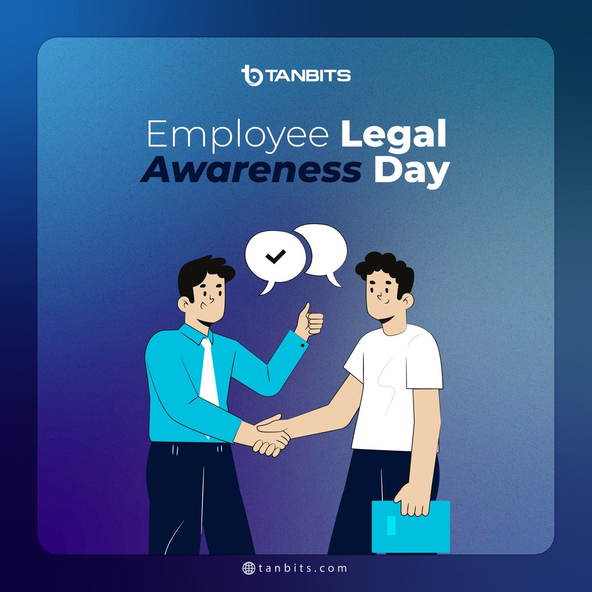 bits_tan's tweet photo. Empower your #workforce with knowledge! On Employee Legal Awareness Day, we're committed to fostering awareness, understanding, and compliance. Because informed employees create a foundation of strength and stability. 💼🔍
.
.
.
#legalawareness #employeerights #tanbits https://t.co/k4EsJyo0p2