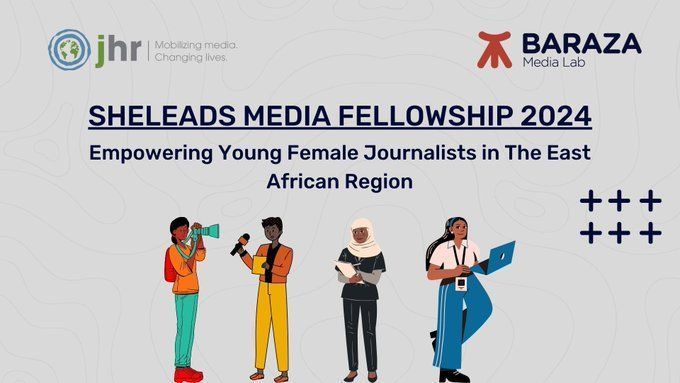 GIJN Africa (@gijnafrica) on Twitter photo 📢 <a href="/BarazaLab/">Baraza Media Lab</a> seeks applications for its SheLeads Media Fellowship.
The 3-month program is designed to empower & uplift early-career female newsroom journalists.
➡️ Open to female journalists from Kenya, Uganda, Kenya, & Rwanda.
Apply by Feb. 28. buff.ly/3HyEQ7y 📢 <a href="/BarazaLab/">Baraza Media Lab</a> seeks applications for its SheLeads Media Fellowship.
The 3-month program is designed to empower & uplift early-career female newsroom journalists.
➡️ Open to female journalists from Kenya, Uganda, Kenya, & Rwanda.
Apply by Feb. 28. buff.ly/3HyEQ7y